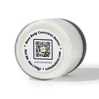 Rosewater Whipped Body Butter jar by Lulu’s Holistics; hydrating, skin-softening body moisturizer.
