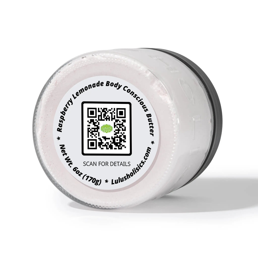 Raspberry Lemonade Whipped Body Butter by Lulu's Holistics, pink, 6 oz tub