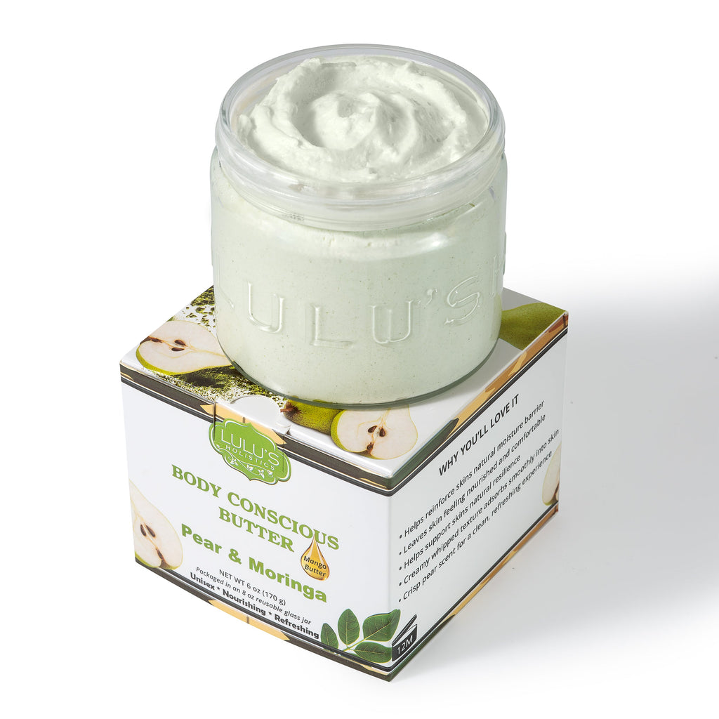 Pear & Moringa Whipped Mango Body Butter – Non-Greasy, Radiant Skin
