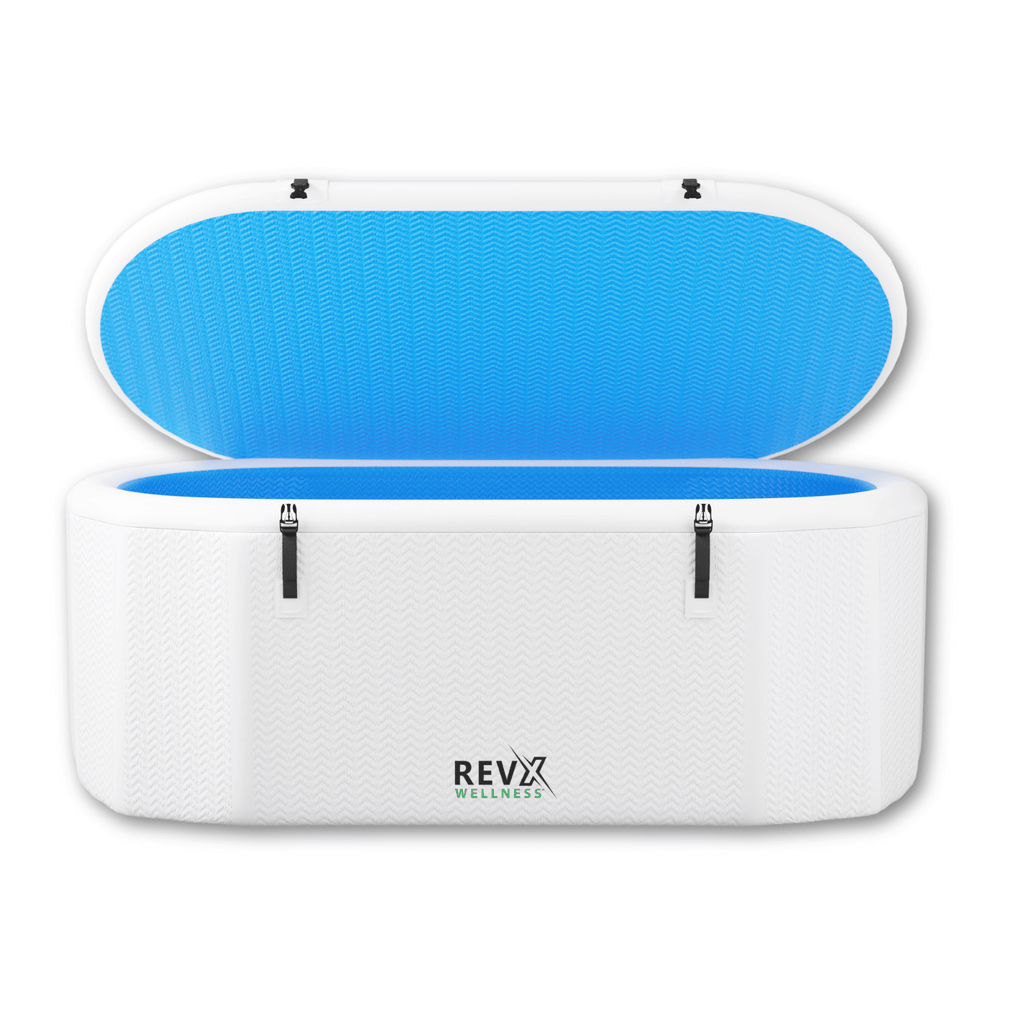 RevX Deluxe inflatable cold plunge tub.