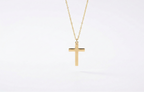 Radiant Faith Cross Necklace in Silver, Gold and Rose
