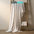 Two-pack of oversized GOTS-certified organic cotton bath sheets.