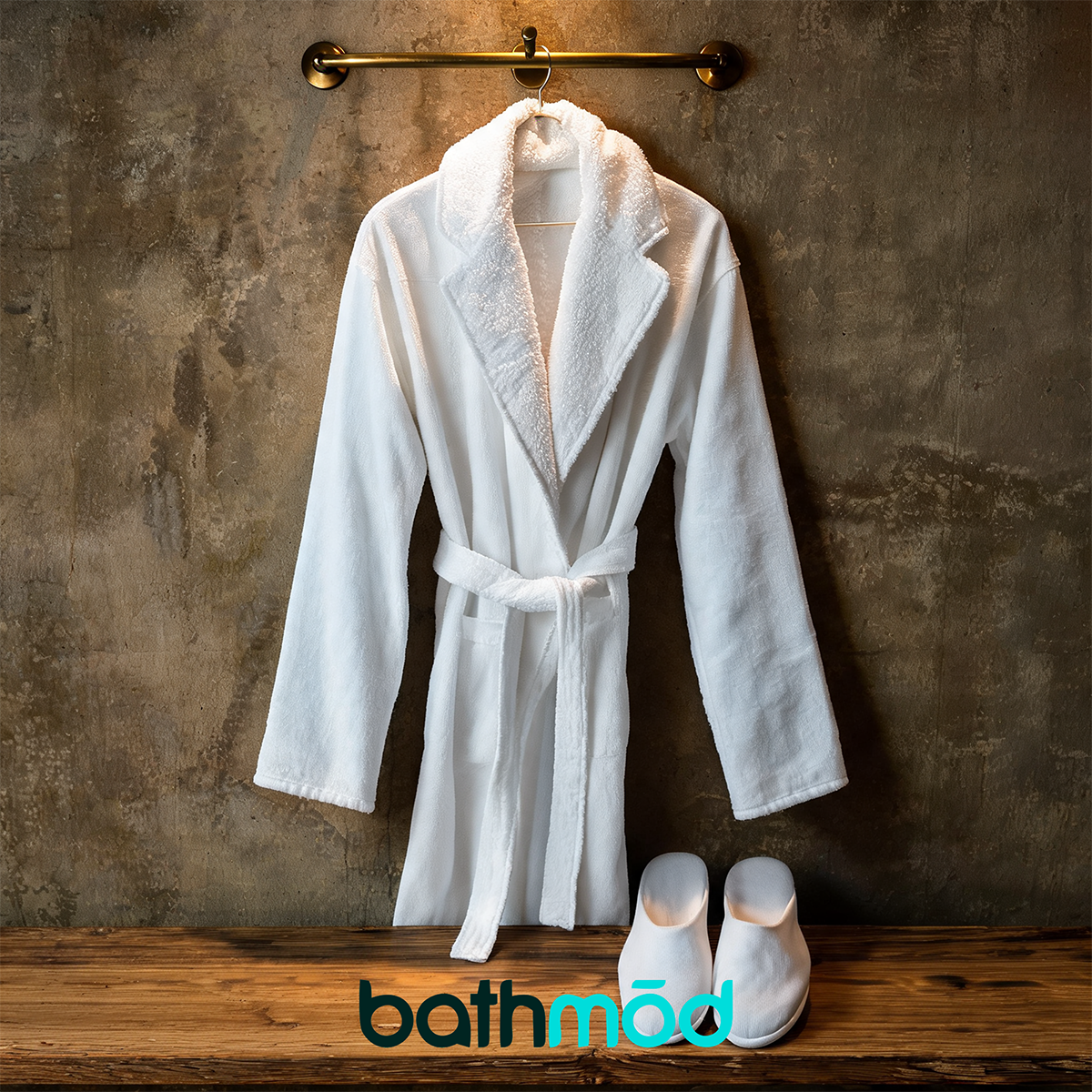 Luxury Organic Bathrobe & Slipper Set