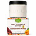 Lulu's Holistics pomegranate mango kojic whipped body butter.