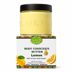 Lulu's Holistics lemon turmeric whipped body butter.