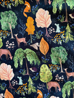 Woodland Midi Dress in Navy
