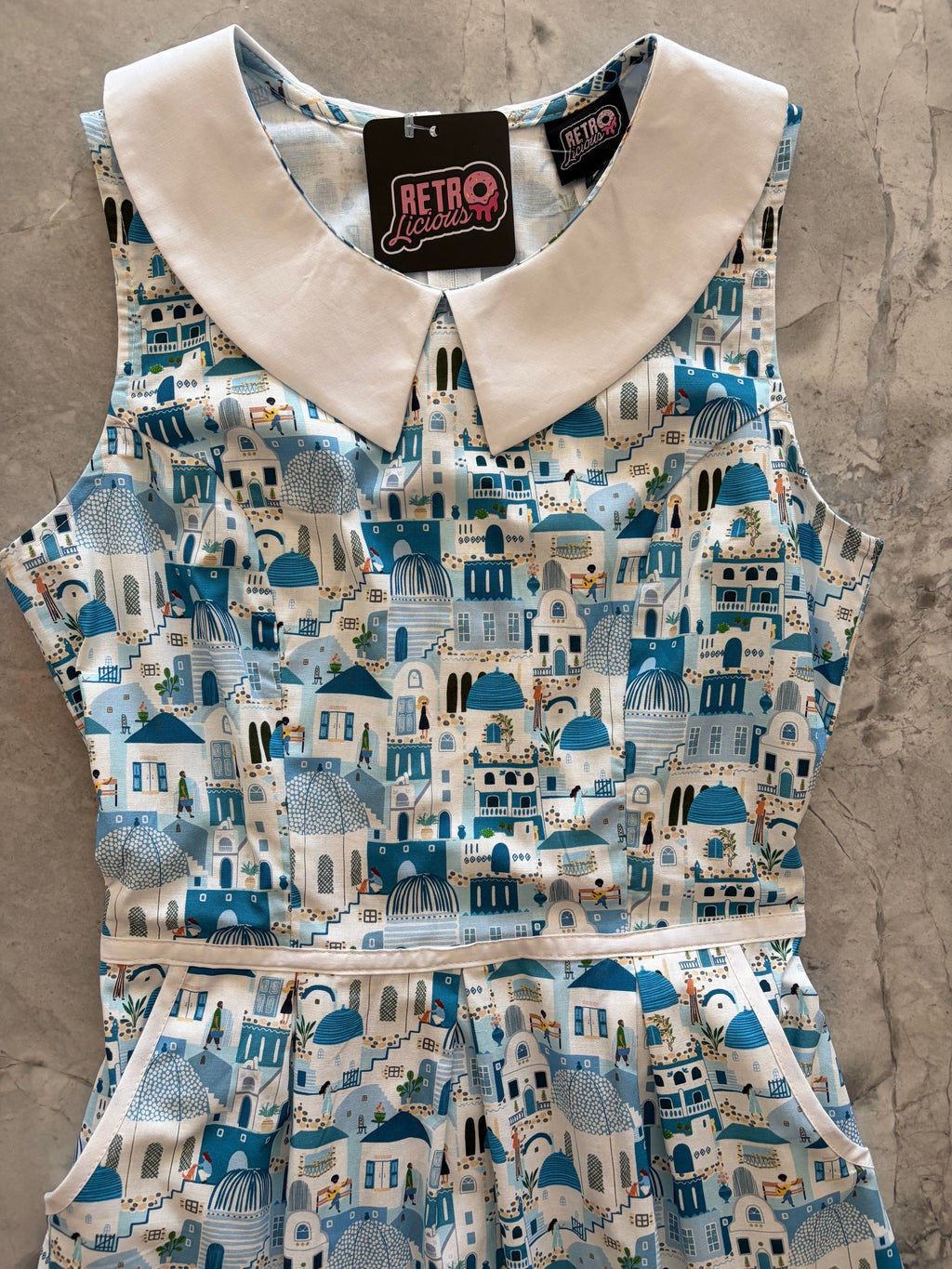 Santorini Collared Dress