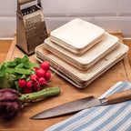 Palm Leaf Plates Square Dinner ALL SIZES Plates 4"-10" Inch (Set of 100/50/25)