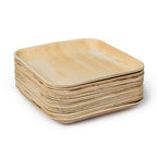 Palm Leaf Plates Square Dinner ALL SIZES Plates 4"-10" Inch (Set of 100/50/25)