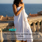 Luxury Organic Bath Sheets (Two Pack) - GOTS Certified, Soft, Eco-Friendly