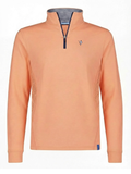 Monterey Performance Papaya Quarter Zip Lightweight Poly Spandex Top With Breathable Stretch And SPF 50 by White Water Life