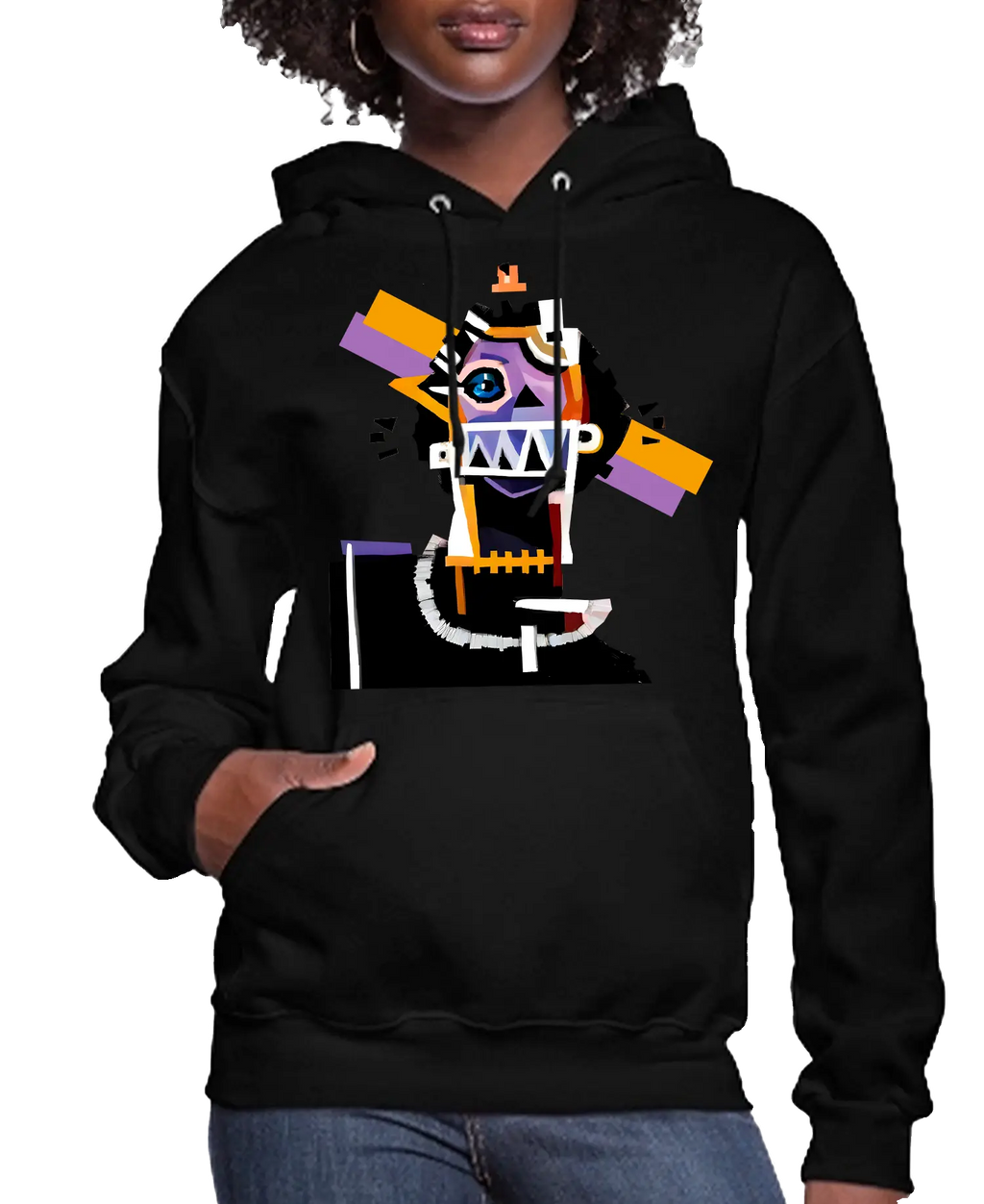 Neocubism Artwork Women’s Hoodie