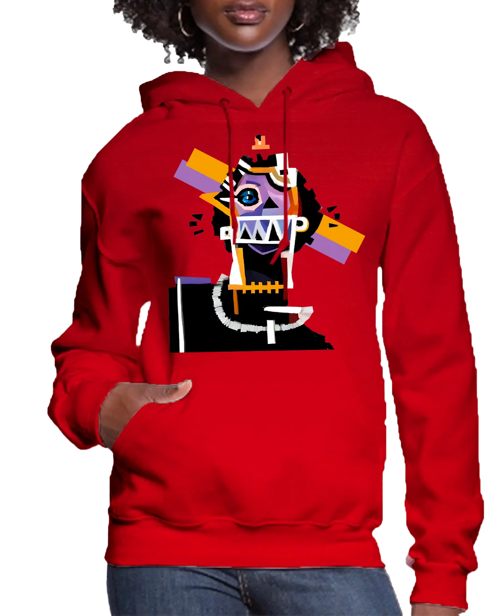 Neocubism Artwork Women’s Hoodie