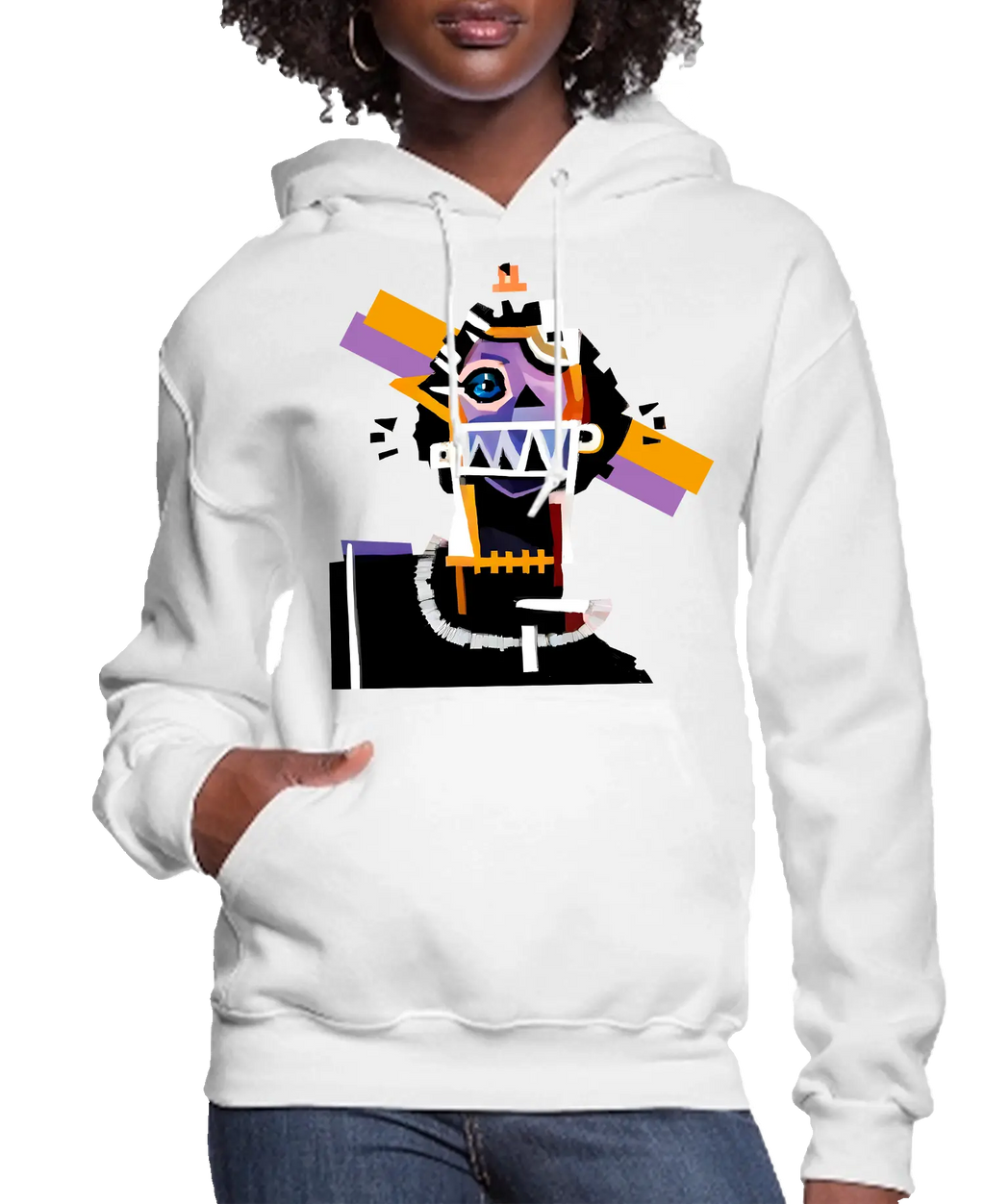 Neocubism Artwork Women’s Hoodie