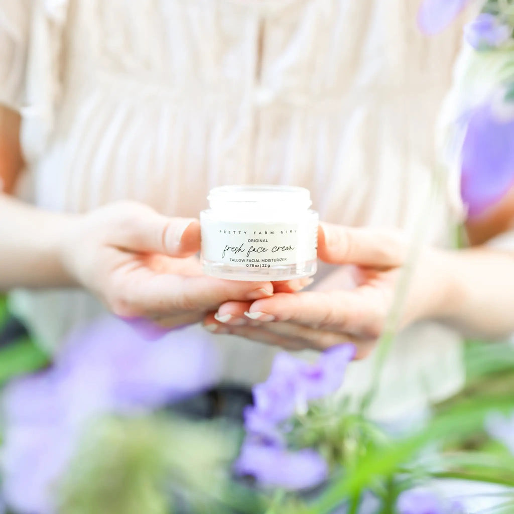 Fresh Face Cream Anti Aging Tallow Moisturizer Shea Butter Jojoba Oil Sunflower Seed Oil Tamanu Seed Oil Hydrating by Pretty farm girl
