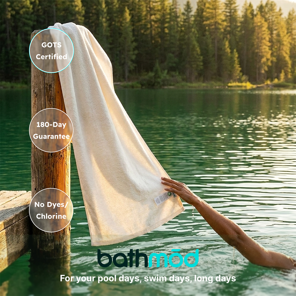 Luxury Organic Bath Sheets (Two Pack) - GOTS Certified, Soft, Eco-Friendly