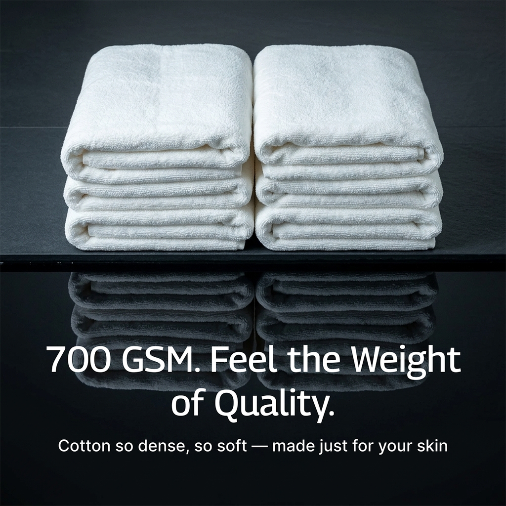 Luxury Organic Bath Towels (Four Pack)