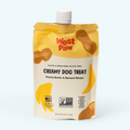 Peanut Butter and Banana creamy dog treat squeeze pouch, 6.2 oz.