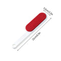 Stevvex Pet Hair Remover Brush with red roller on white handle, 21 cm long, double-sided.