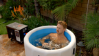 RevX Inflatable Barrel with Inflatable Steps