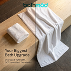Luxury Organic Bath Sheets (Two Pack) - GOTS Certified, Soft, Eco-Friendly