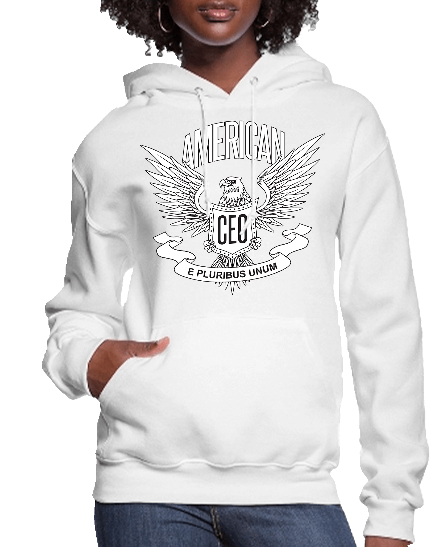 American CEO Patriotic Eagle Women’s Hoodie