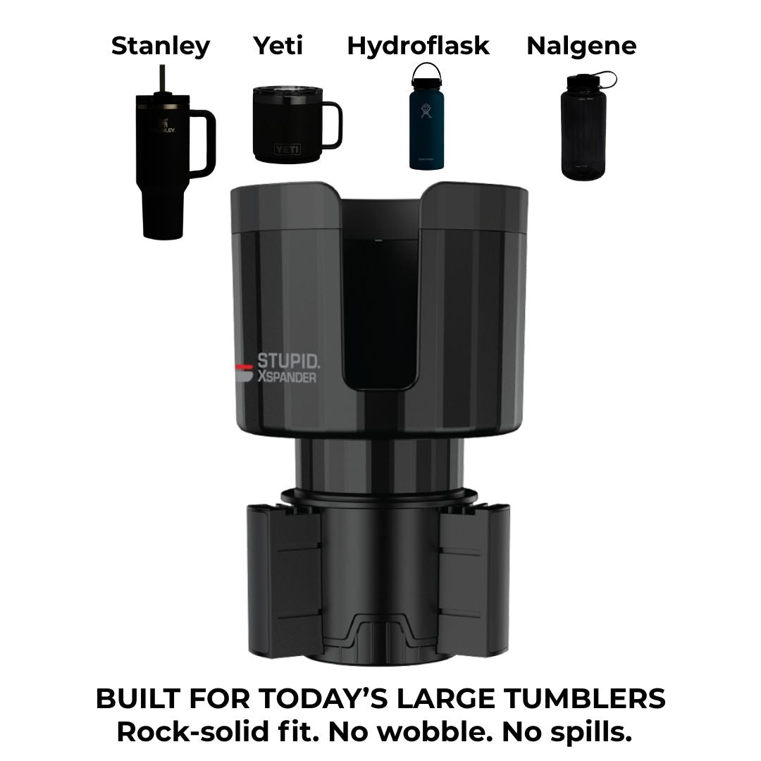 Xspander universal twist-to-lock cup holder expander.
