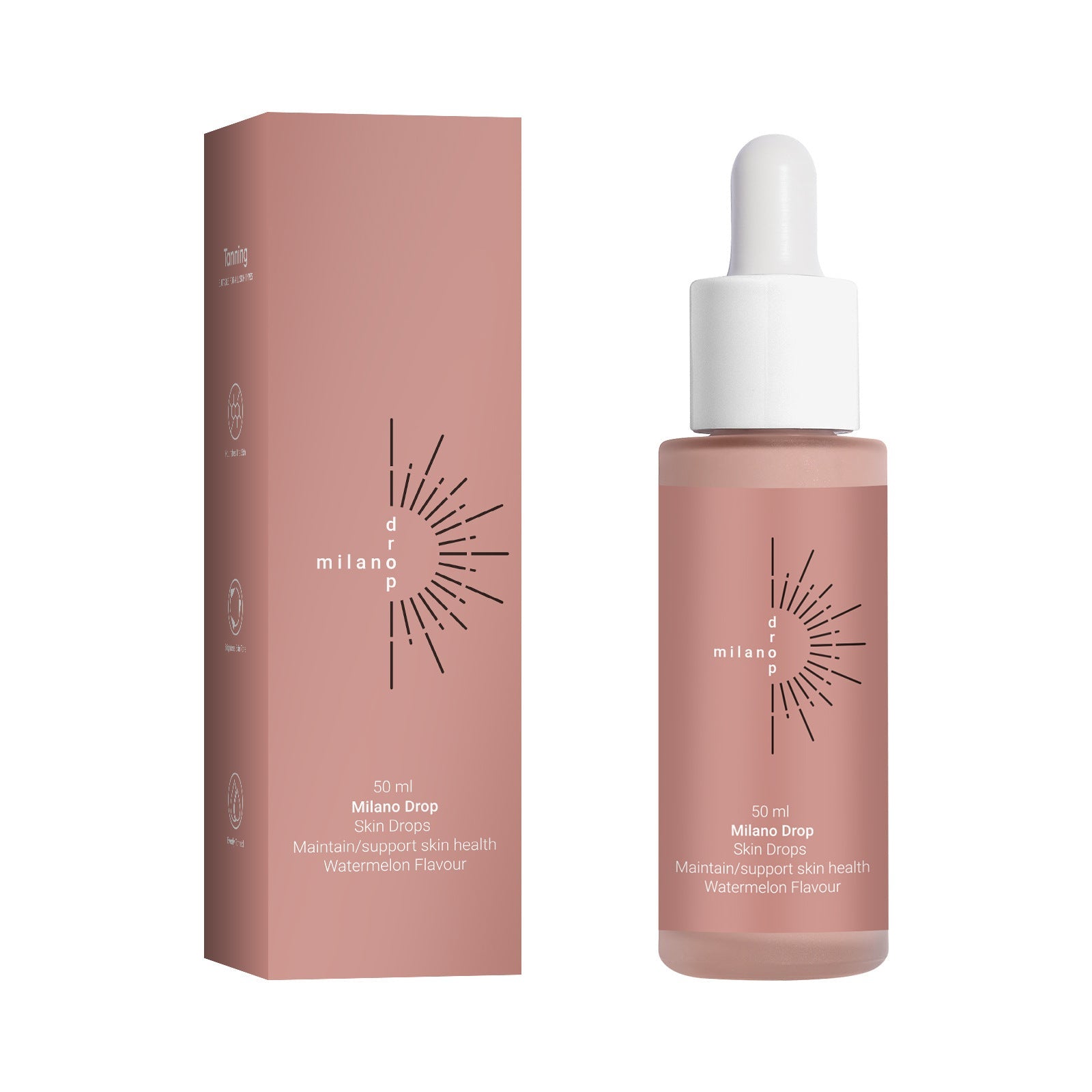 Dark Bronzer Self Tanner Serum Drops For Face And Body 60ml by STATESIDE NOVA