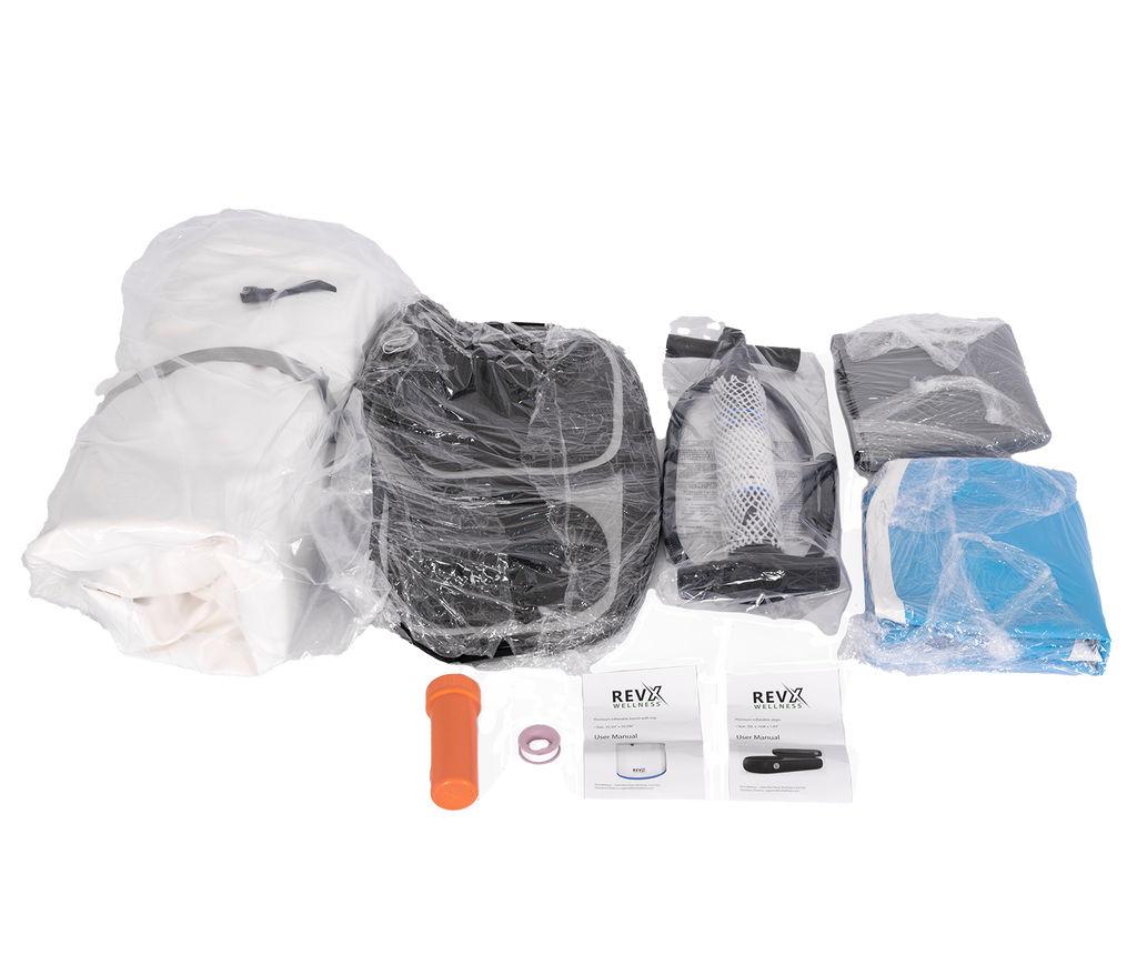 RevX Inflatable Barrel with Inflatable Steps