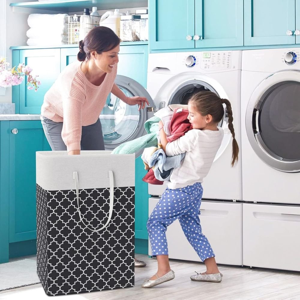 Foldable Square Laundry Basket With Large Capacity Collapsible Hamper by STATESIDE NOVA