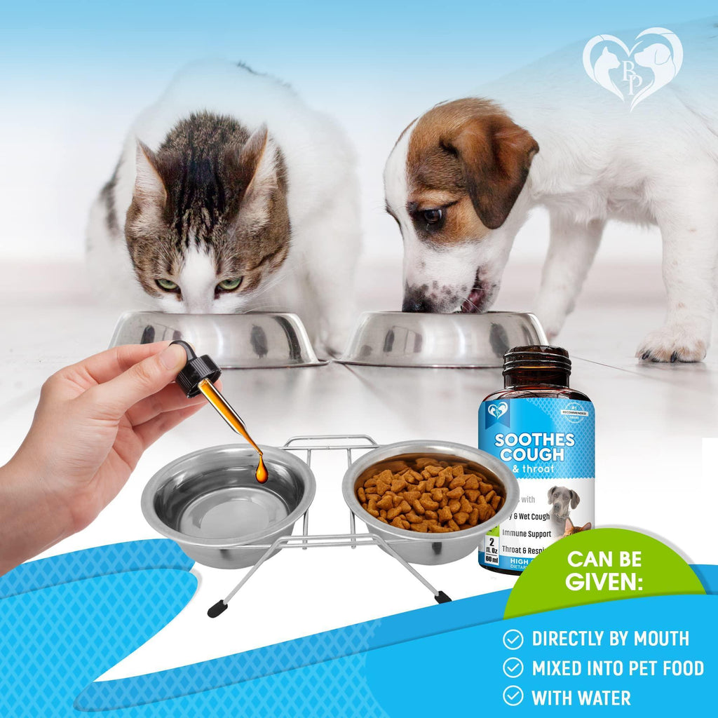 Natural Kennel Cough Treatment for Dogs and Cats Herbal Cough Relief Drops by STATESIDE NOVA