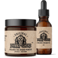 Beard Style Kit Featuring Organic Oil Based Pomade and Other Essentials for All Day Slick Look by Johnny Slicks