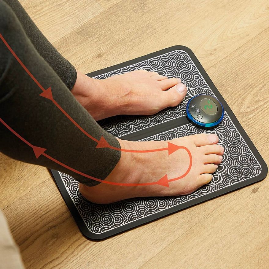EMS Foot Massager with Low Frequency Pulse for Plantar Fasciitis Relief by STATESIDE NOVA