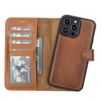 TORONATA Casper detachable leather wallet case for iPhone 12.