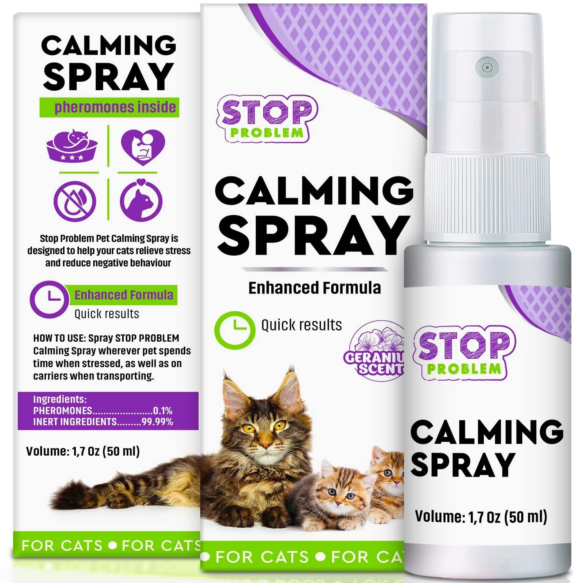 Calming Pheromone Spray Scratch Deterrent For Cats Travel Stress Relief by STATESIDE NOVA