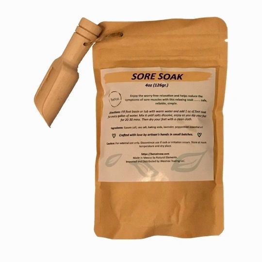 Bath And Foot Soak With Pure All Natural Salts For Sore Muscle Relief by STATESIDE NOVA