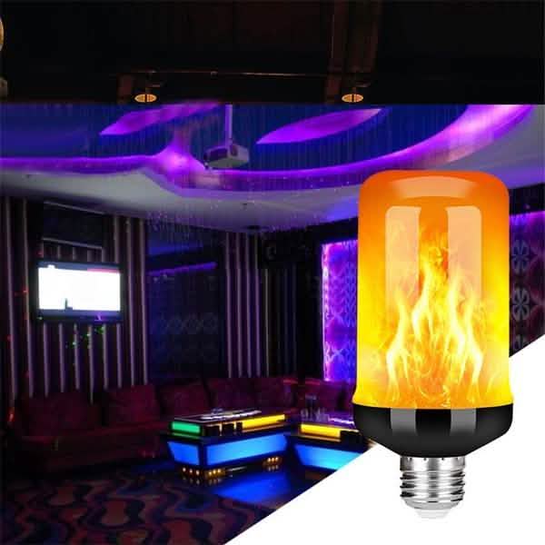 E27 LED Flame Effect Light Bulb by DailySale for indoor lighting with warm orange flame glow.