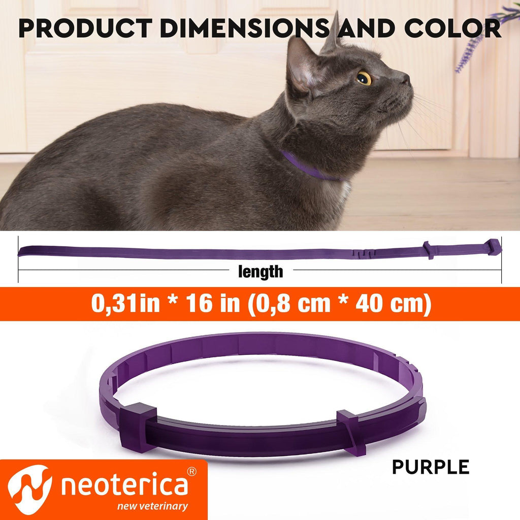 Cat Calming Collar Pheromone Anti Anxiety Relief for Cats by STATESIDE NOVA
