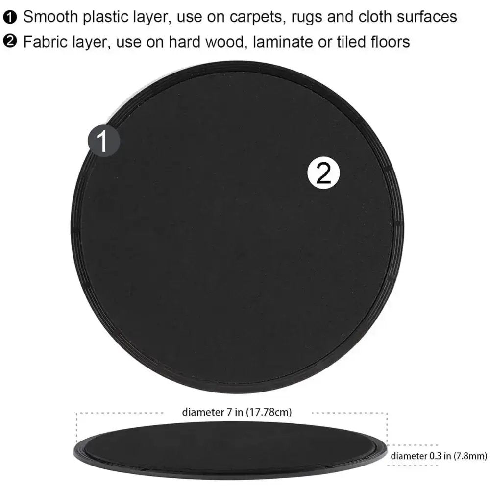 Core Exercise Sliders Set Of 2 For Ab Definition And Full Body Workouts by STATESIDE NOVA