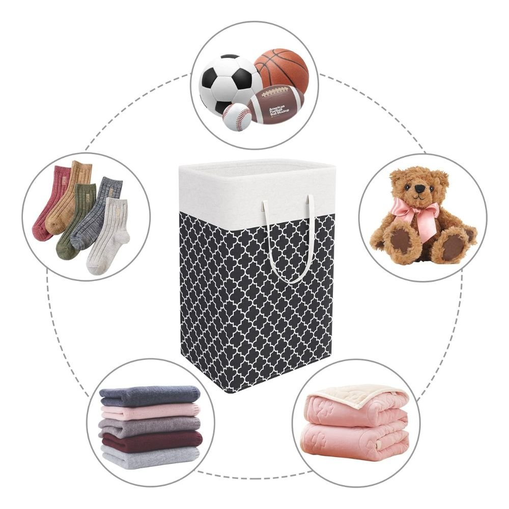 Foldable Square Laundry Basket With Large Capacity Collapsible Hamper by STATESIDE NOVA
