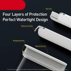 Stevvex floating waterproof phone case 7.2in white pouch for swimming and boating