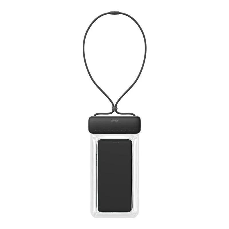 Floating waterproof phone pouch with lanyard by Baseus, clear pouch for 7.2-inch smartphones