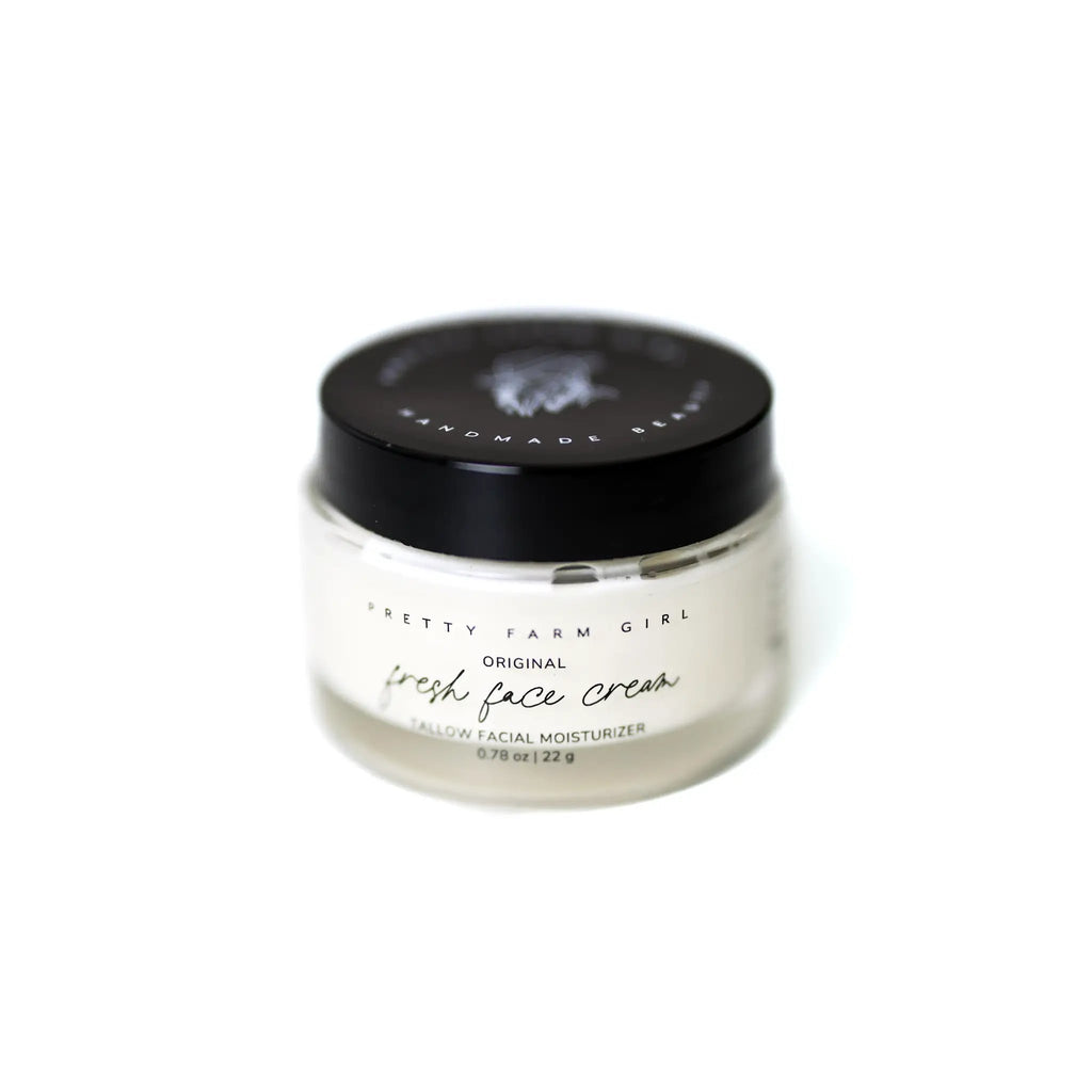 Fresh Face Cream Anti Aging Tallow Moisturizer Shea Butter Jojoba Oil Sunflower Seed Oil Tamanu Seed Oil Hydrating by Pretty farm girl