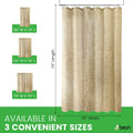 Organic Hemp Shower Curtain for Natural Plastic Free Bath Tub and Stall Sizes Made in USA by Bean Products