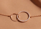 Infinity Link Bracelet with Diamonds