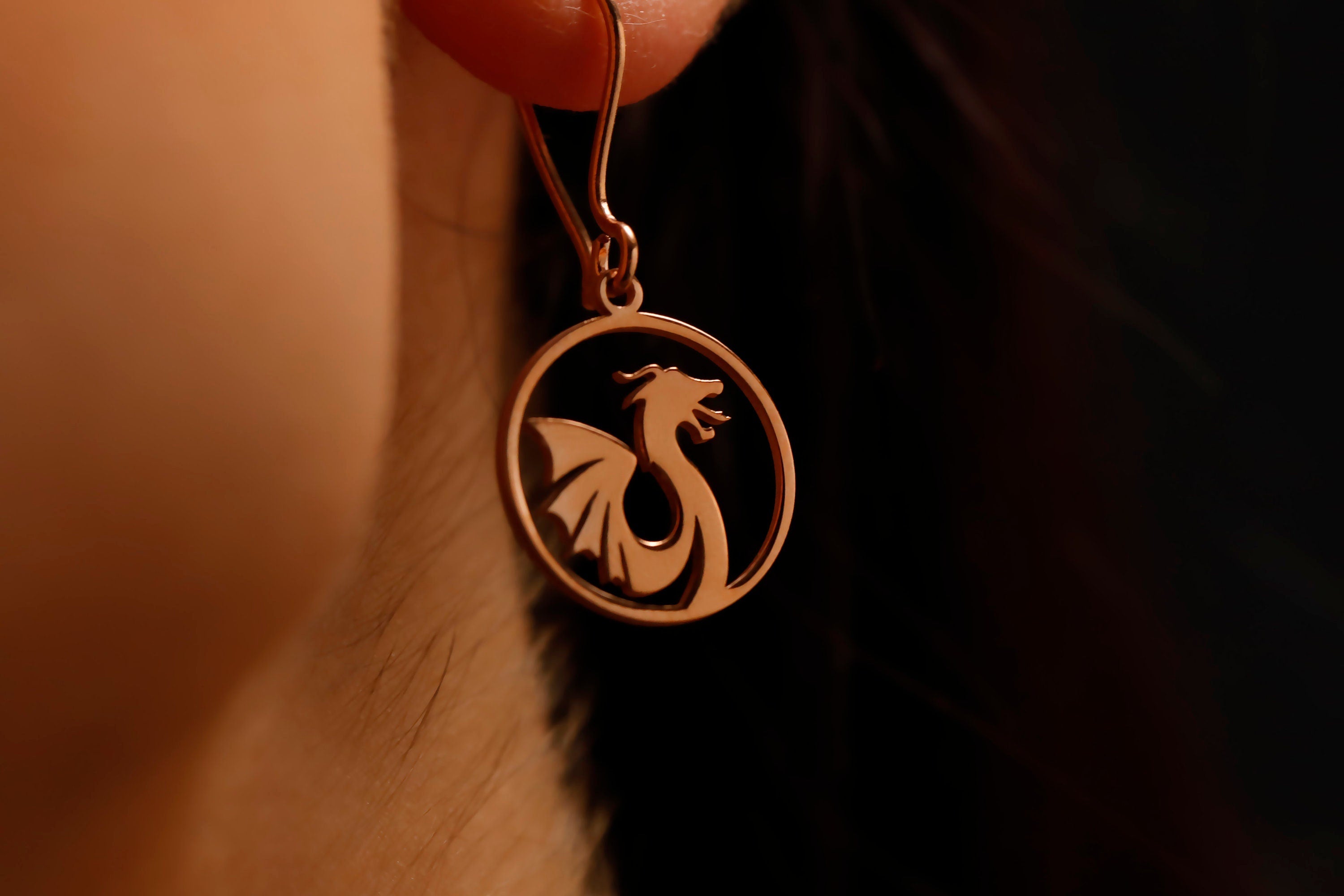 Dragonfly Jewelry Sterling Silver Dragon Dangle Earrings – Celebrate Chinese New Year in Style