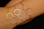 Infinity Link Bracelet with Diamonds