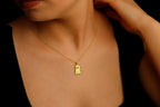 Silver Ghost Necklace with Pumpkin Charm | Spooky Halloween Jewelry