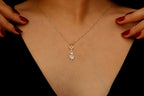 Lotus Unalome Necklace - Sterling Silver Yoga Symbol of Enlightenment