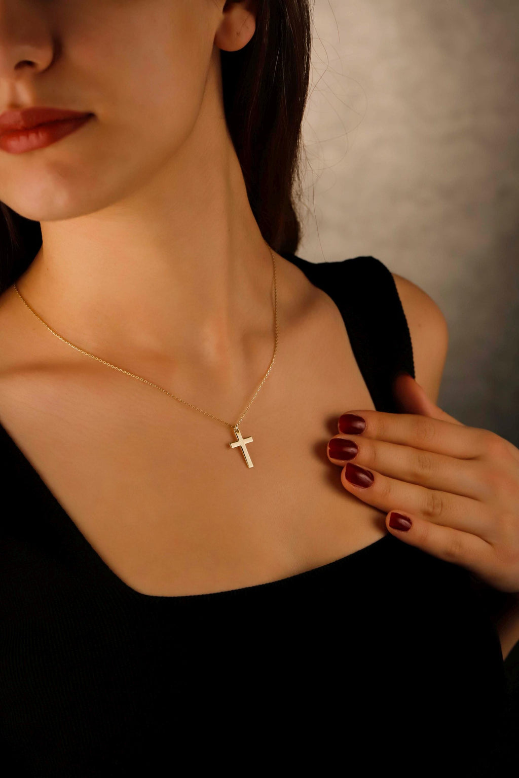 Radiant Faith Cross Necklace in Silver, Gold and Rose